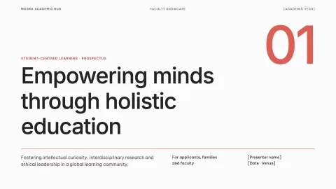 Academic Education - Student Centered Learning — 1