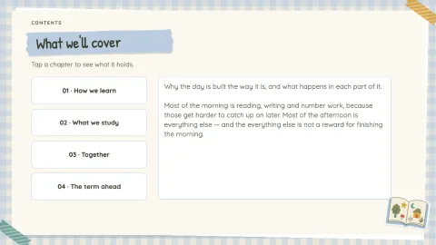 Bright Start — A Term of Learning — 2