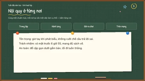 Building our class rules — 5