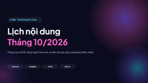 Content calendar — 1