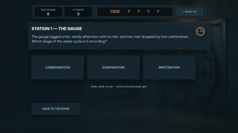 Escape Room — The Water Cycle — 4