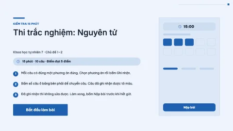 Multiple-choice test: Atoms — 1