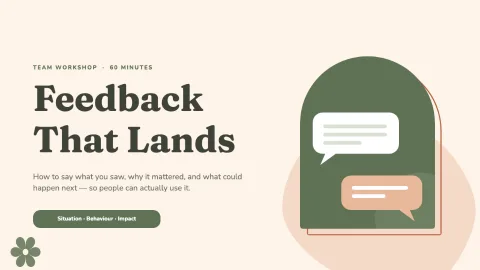 Feedback That Lands — 1