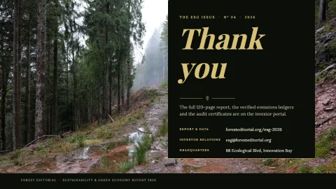 Forest Editorial: Sustainability & ESG Report 2026 — 30