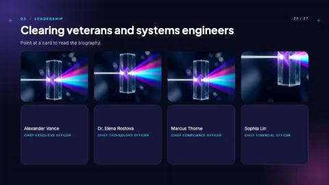 Glass Meridian: Next-Gen Fintech & SaaS Pitch Deck — Cards — 22