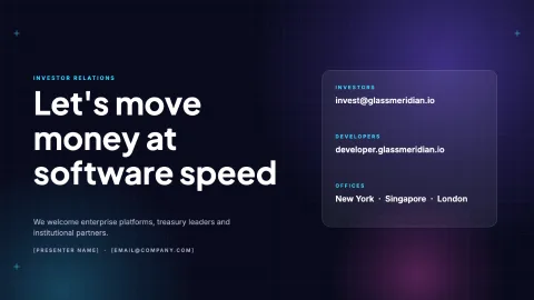 Glass Meridian: Next-Gen Fintech & SaaS Pitch Deck — Cards — 27