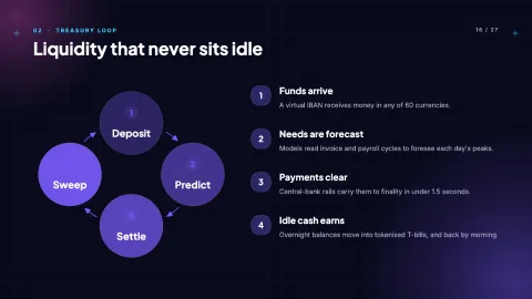 Glass Meridian: Next-Gen Fintech & SaaS Pitch Deck — 16
