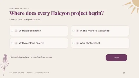 Halcyon Portfolio — 7