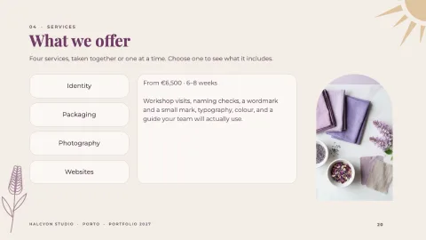 Halcyon Portfolio — 20