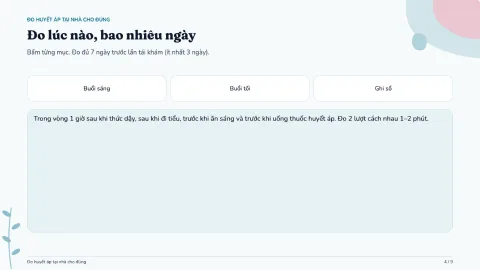 Home blood pressure check — 4