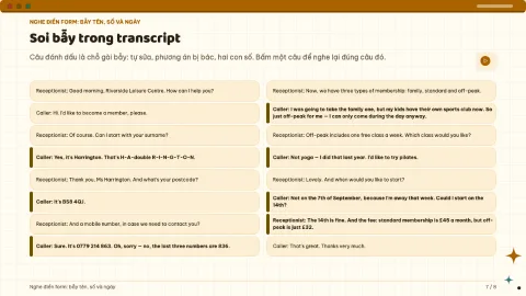 Form completion: names, numbers and traps — 7