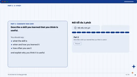 IELTS Speaking mock test — 6