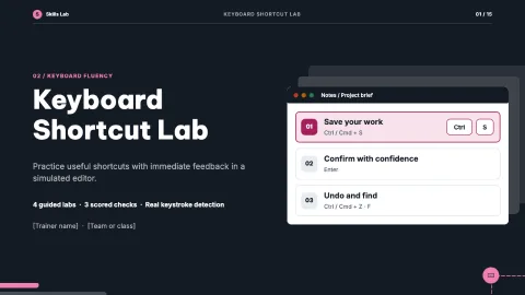 Keyboard Shortcut Lab — 1