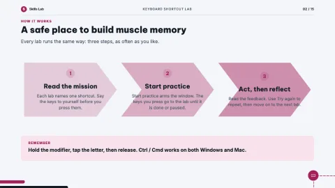 Keyboard Shortcut Lab — 2