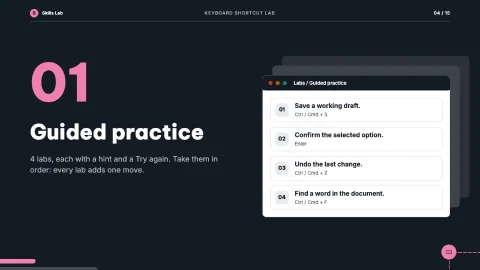 Keyboard Shortcut Lab — 4