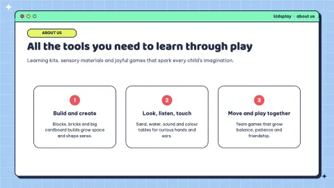 Kidsplay Fun Games & Kids Education Template — 2