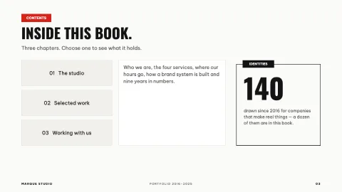 Marque Portfolio — 3