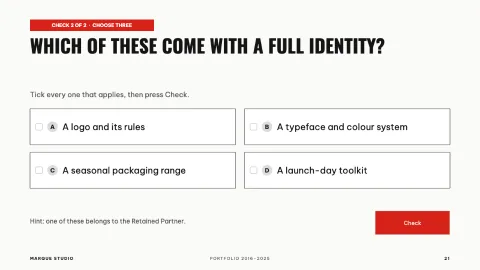 Marque Portfolio — 21