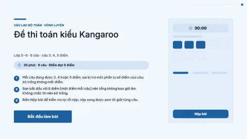 Kangaroo-style maths contest — 1