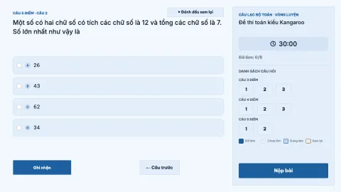 Kangaroo-style maths contest — 9