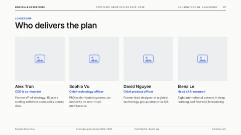 Modern Business Project: Strategic Growth Deck — 27