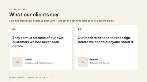 Northfold Portfolio — 17