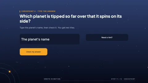 Orbits in Motion — 11