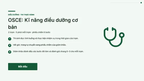 OSCE: Basic nursing skills — 1