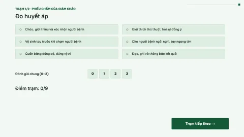 OSCE: Basic nursing skills — 3