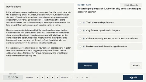 Reading: two passages — 2