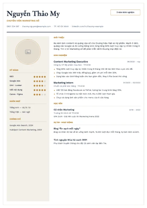 Resume and Cover Letter — 1