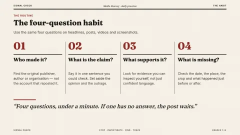 Signal Check — Media Literacy — 2