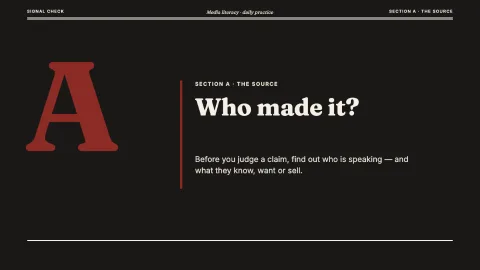 Signal Check — Media Literacy — 4