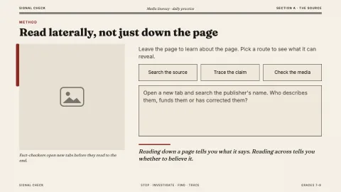 Signal Check — Media Literacy — 6