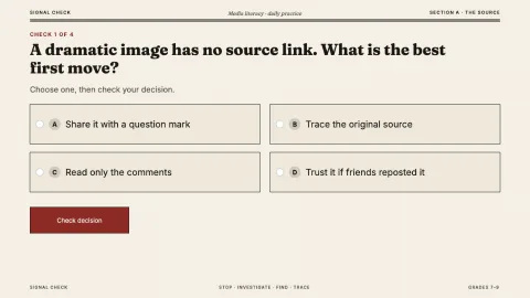 Signal Check — Media Literacy — 7