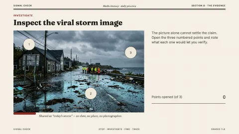 Signal Check — Media Literacy — 10