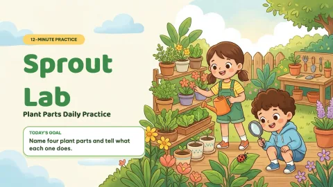 Sprout Lab — Plant Parts Daily Practice — 1