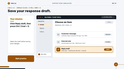 Support Desk Simulation — 6