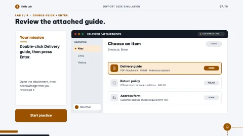 Support Desk Simulation — 7