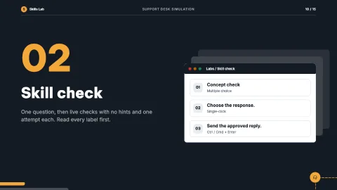 Support Desk Simulation — 10