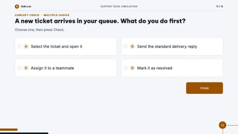 Support Desk Simulation — 11
