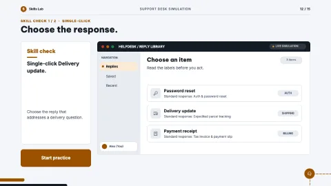 Support Desk Simulation — 12