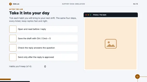 Support Desk Simulation — 14