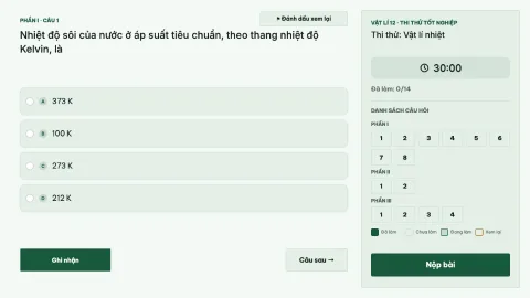 Mock exam: Thermal physics — 2