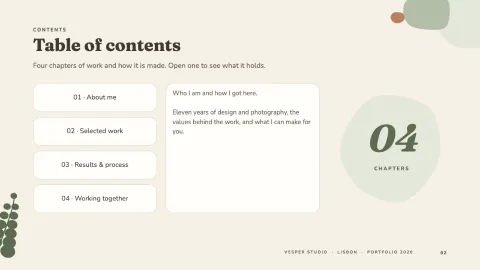 Vesper Portfolio — 2