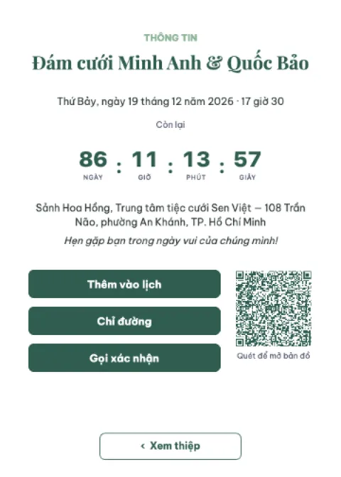 Modern Wedding Invitation · Save the Date — 2