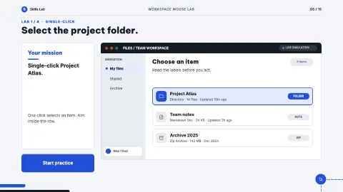 Workspace Mouse Lab — 5