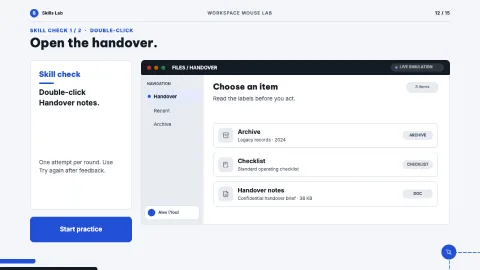 Workspace Mouse Lab — 12