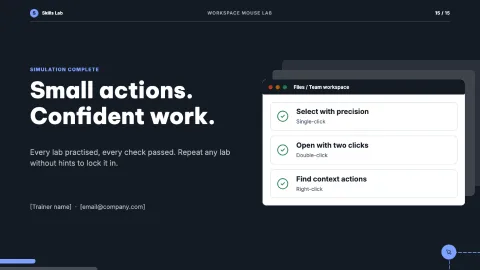Workspace Mouse Lab — 15